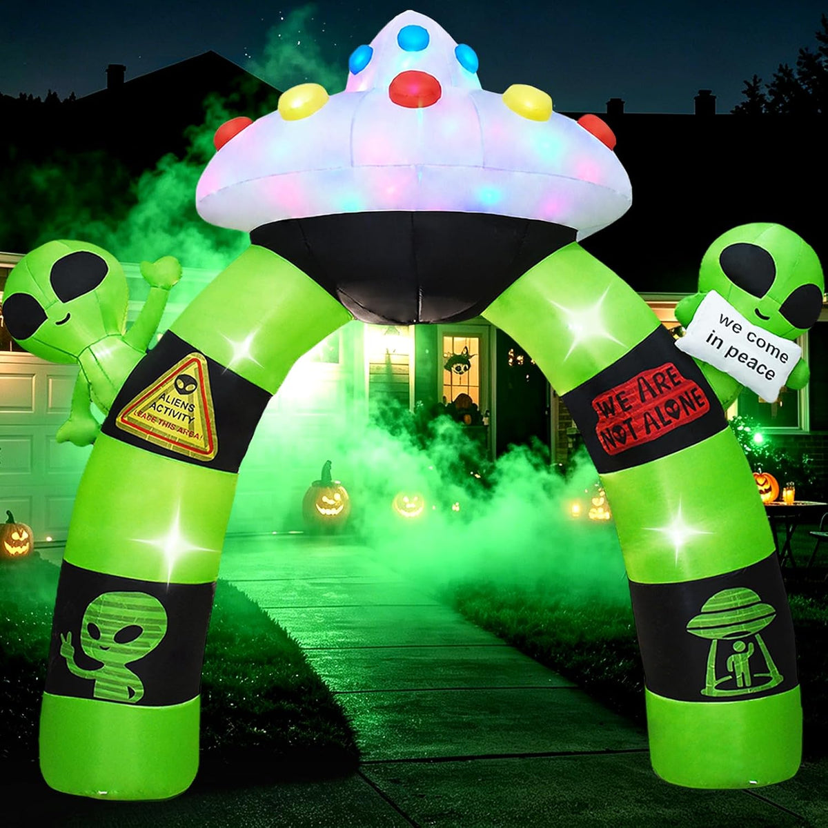 10 ft Alien Halloween Archway Inflatable